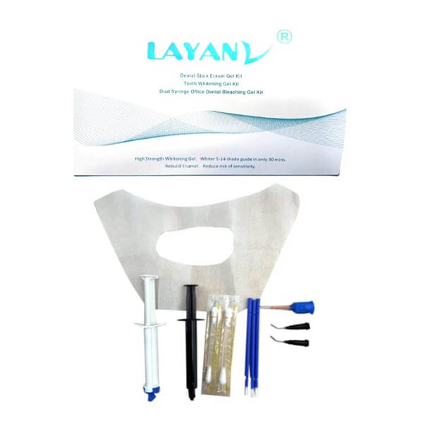Office Bleaching Material Kit, 35% Hydrogen Proxide, Dual Syringe - Layan - TW-OK035