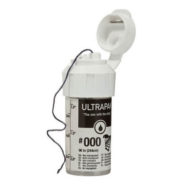 Ultrapak, 100% Cotton, Knitted Retraction Cord, Size #000 - Ultradent - 137