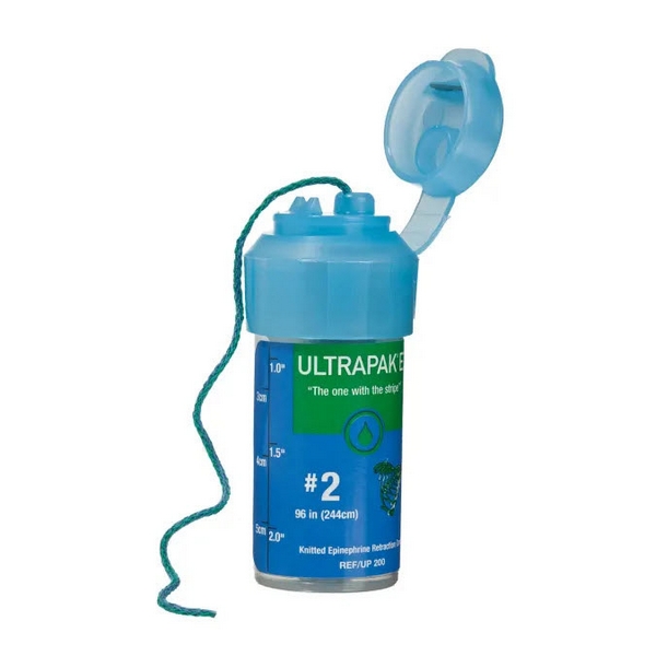 Ultrapak E, Knitted Retraction Cord (with Epinephrine) Size #2 - Ultradent - 200
