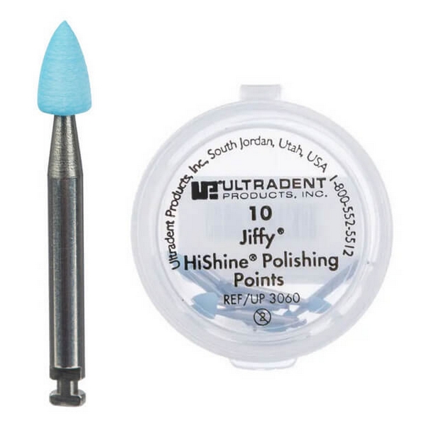 Jiffy Polisher HiShine, for Composite Polishing, Points, PK/10 - Ultradent - 3060