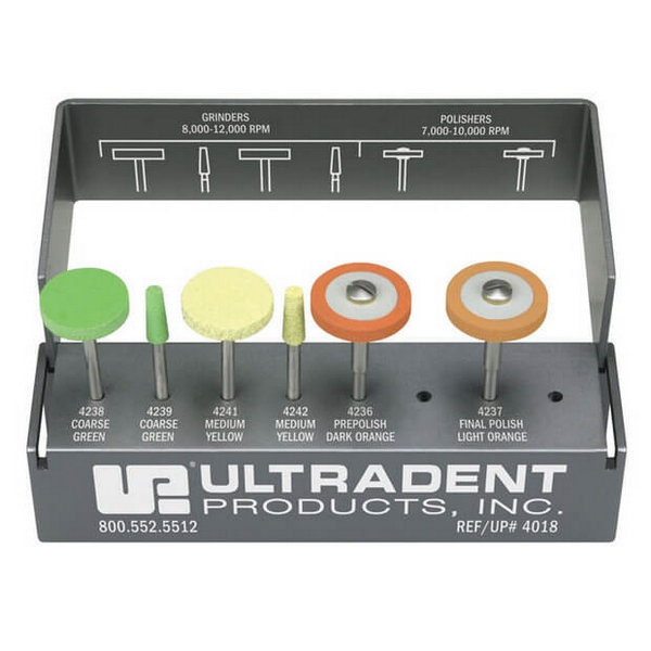 Jiffy Universal Extra-Oral Ceramic Adjusting & Polishing Kit - Ultradent - 4018