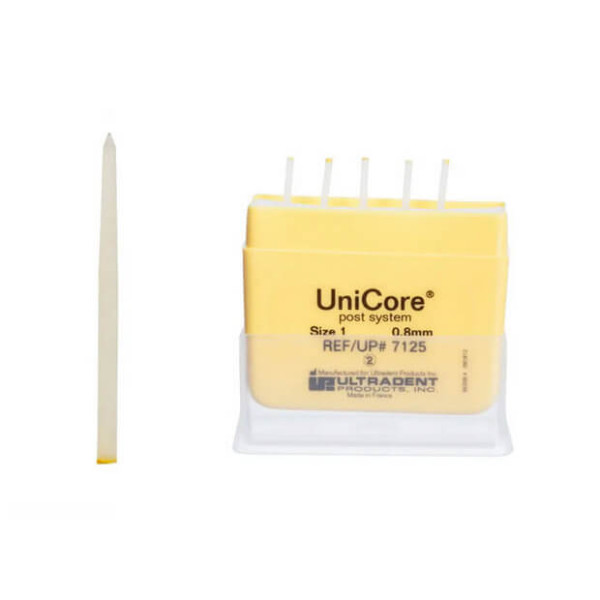 UniCore Post Size #1 (0.8mm) Yellow Refill - Ultradent - 7125