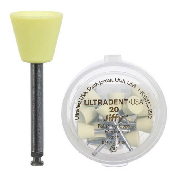Jiffy Polisher Cups for Composite, Medium, PK/20 - Ultradent - 838
