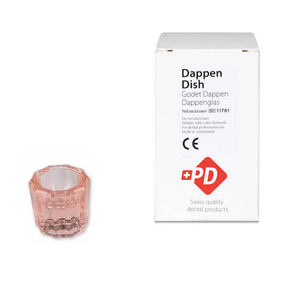Glass Dappen dish, Pink - PD - 11785