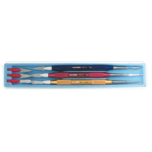 Complete Case with Wax Modelling and Porcelain Instruments - ASA Dental - 5151