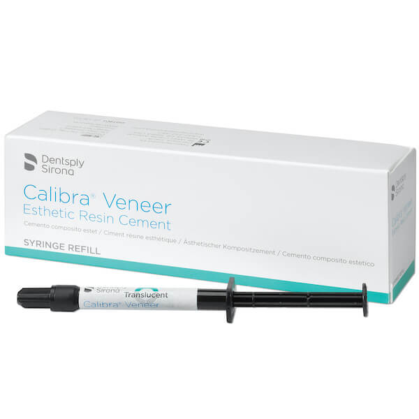 Calibra Veneer, Esthetic Resin Cement, Light Shade, 2g Syringe - Dentsply Sirona - 607201