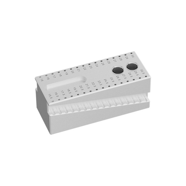 Rectangular Aluminium Endometer Block 100x40x40 mm - ASA Dental - AL2747-1A