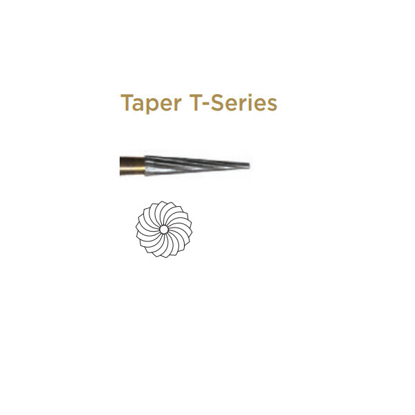 Trimming & Finishing Carbide Bur, Taper T-Series, FG-014, 30 Blades - Dentsply Sirona -