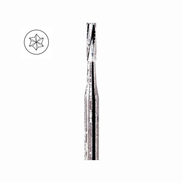 Operative Carbide Bur, Straight Flat End Crosscut, FG-009 - Dentsply Sirona -