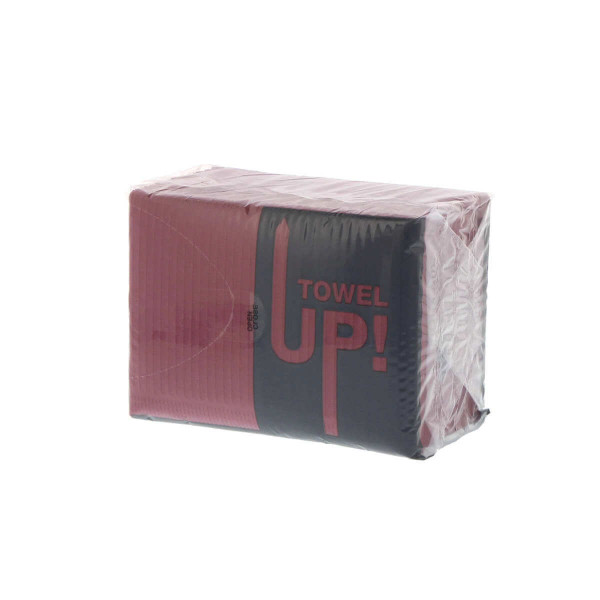 Monoart Towel Up! Disposable BIB, Color Burgundy, PK/50 - Euronda - 21810414
