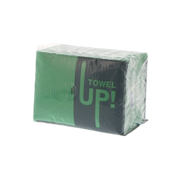 Monoart Towel Up! Disposable BIB, Color Emerland Green, PK/50 - Euronda - 21810415