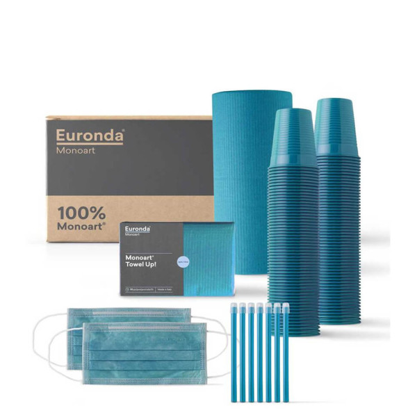 Kit Monoart 5 Products, 100% Blue Lagoon - Euronda - 290333