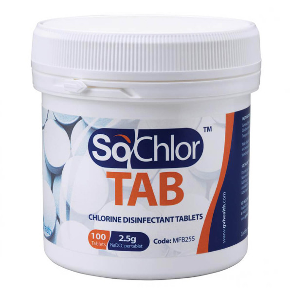 SoChlor Disinfectant Tablets 1.7g, PK/200 - GV Health - MFB254