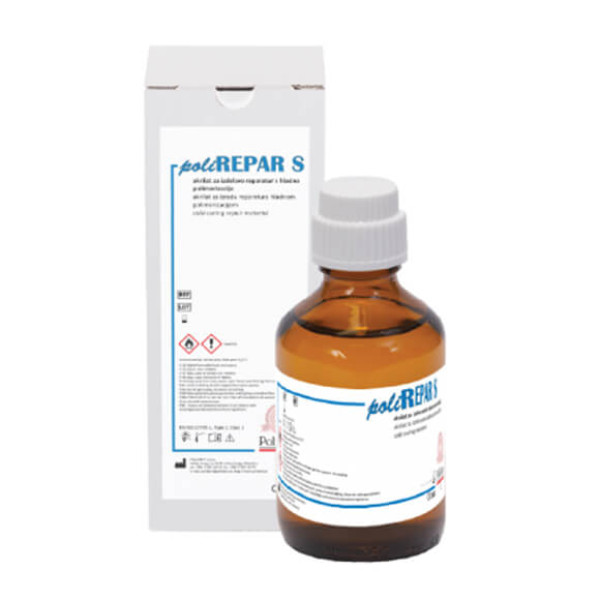 Cold Curing Repair Acrylic, Acrylate PoliREPAR S (Liquid), 500g - PoliDent - 02740