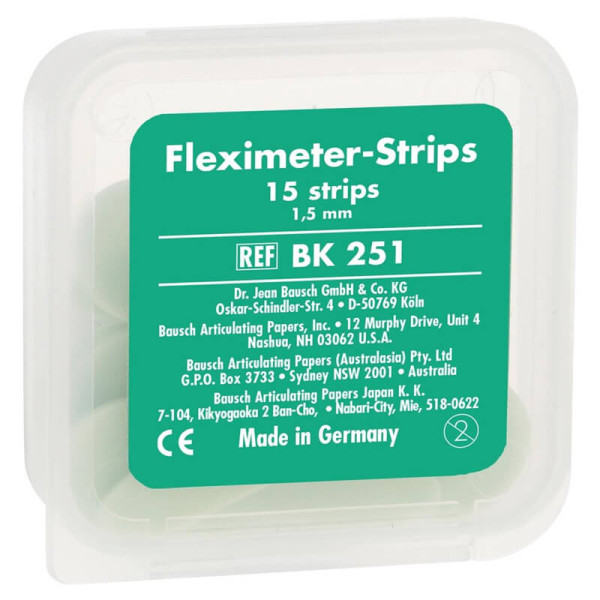 Bausch Space Measure Fleximeter-Strips (1.5mm), Green, PK/15 - Bausch - BK251