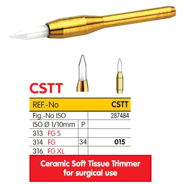 Ceramic Bur Soft Tissue Trimmer - Dia-Tessin - FGCSTT/015