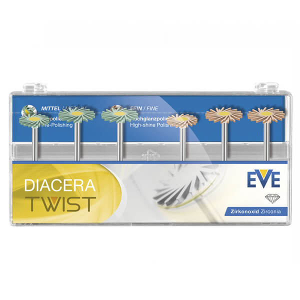 DIACERA TWIST, Zirconia Polishing, HP, 6 Pieces - EVE - HP324