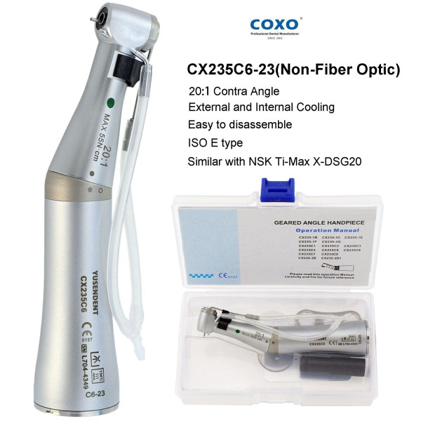 Geared Angle Handpiece (20:1 No Fiber Optic) for Implantology - COXO - C6-23