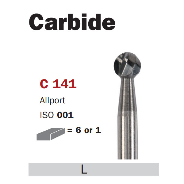 Surgical Carbide Bur, X-Long FG-023, Round ISO #001 - DIASWISS - 316C141023