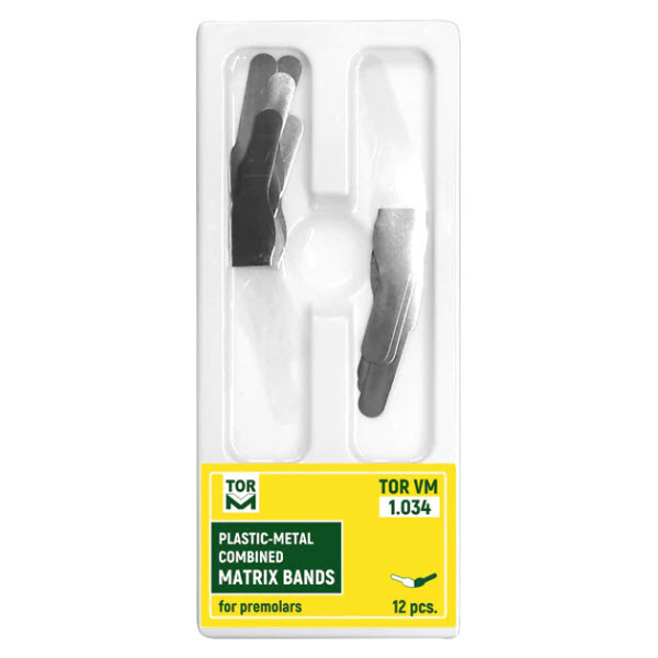 Plastic-Metal Combined Matrix Bands for Premolars - TOR - 1.034