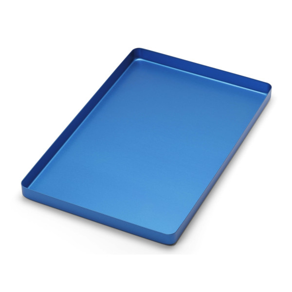 Aluminum Tray Blue Normal 285x185x15mm - Medesy - 998-B