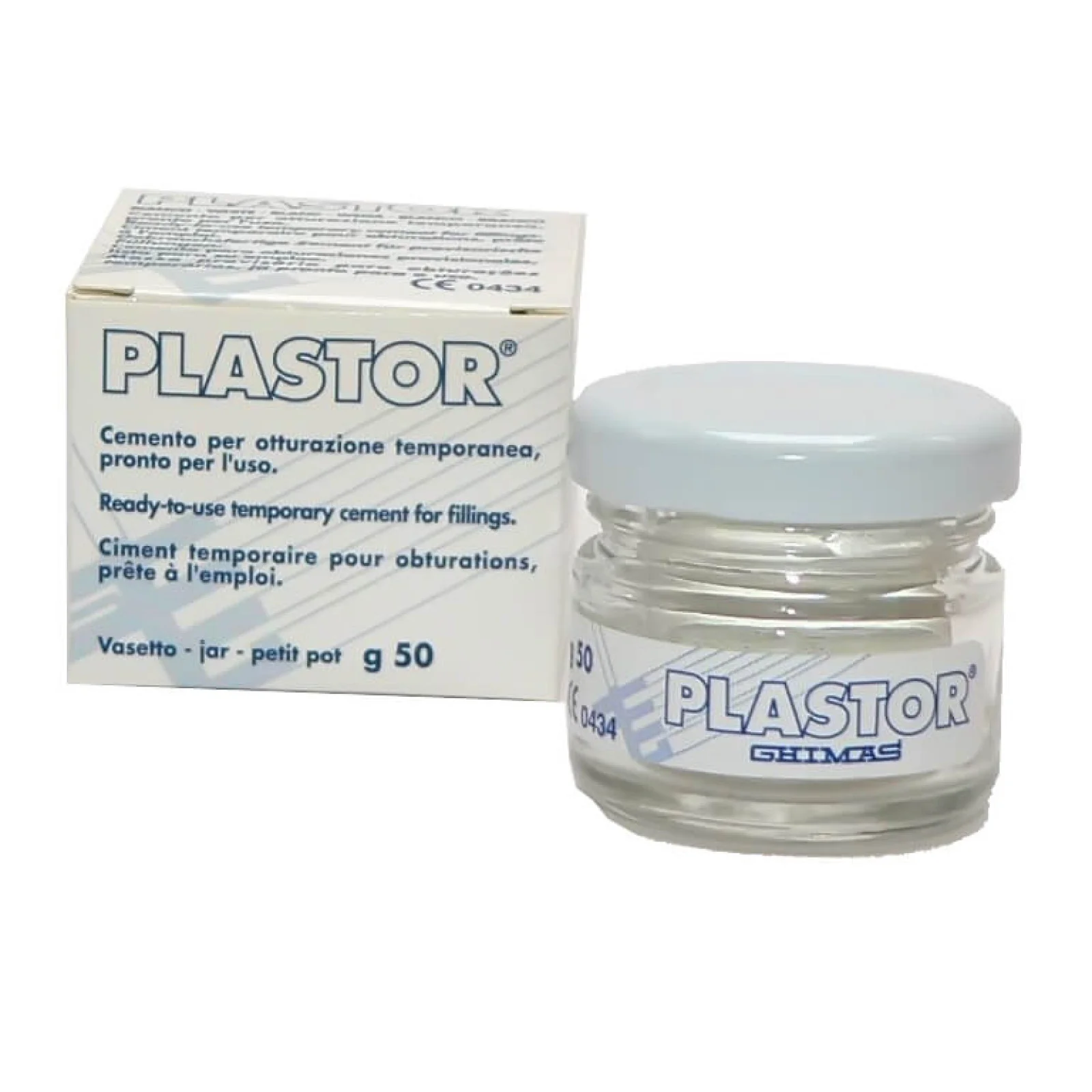 Plastor White, Temporary Filling Jar