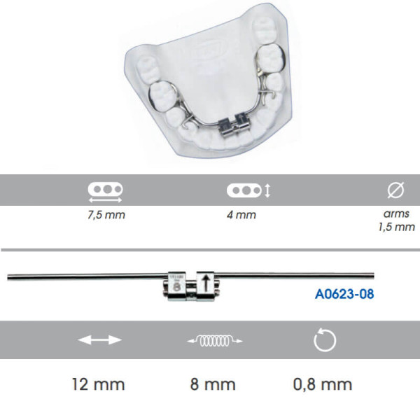 Lingual Expander For Lower Arch, 8mm - Leone - A0623-08