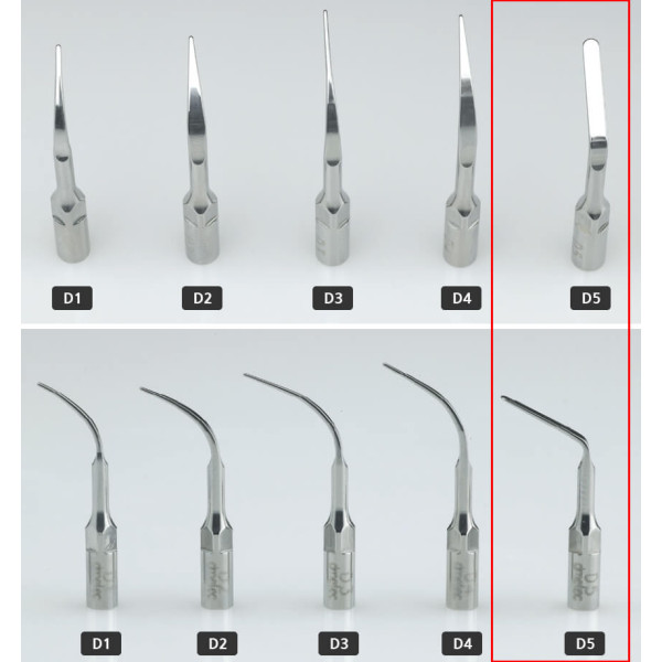 Scaler Tip D5, for Heavy Tartar and Ortho Dements - Dmetec - D5