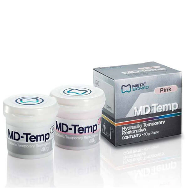 MD-Temp Plus, White, Hydraulic Temporary Restorative - Meta Biomed - MT174
