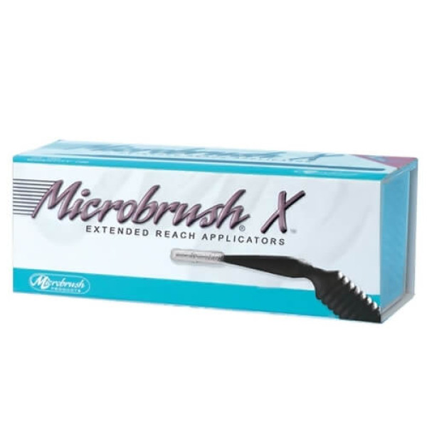 Microbrush X Applicator, Extended reach X-thin, Black - Microbrush - PX100