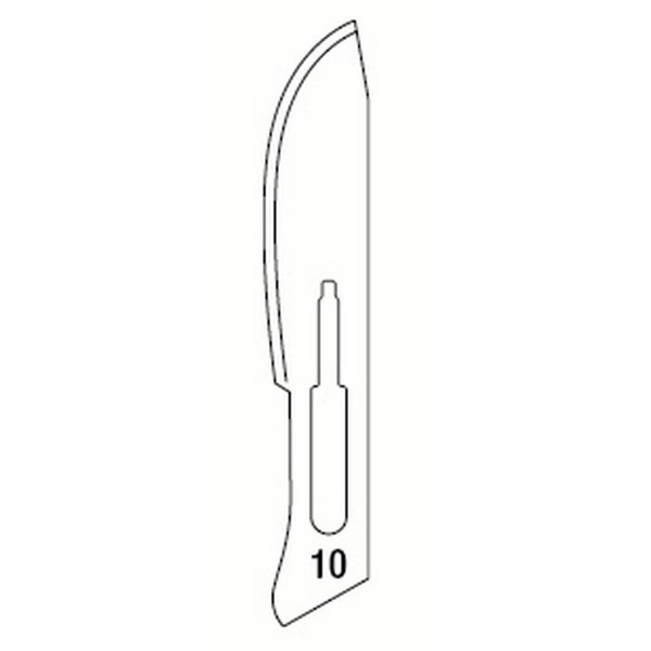 Scalpel Blades Sterile N.10 - 100 Pcs - Medesy - 3635/10