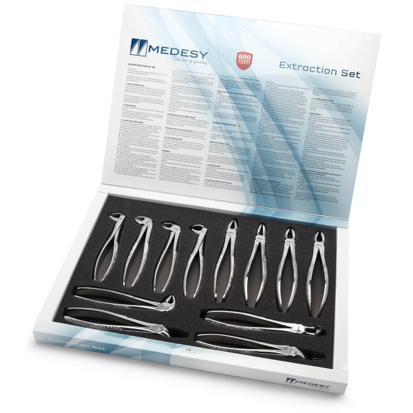 Tooth Forceps Set/12 Pieces - Medesy - 2500-SET/12