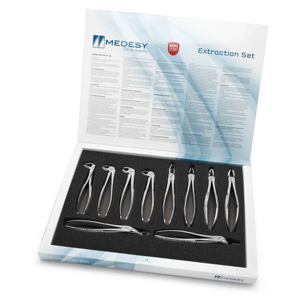 Tooth Forceps Set/10 Pieces - Medesy - 2500-SET/10