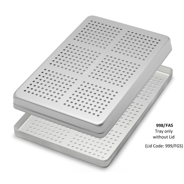Tray Small Perforated Aluminum Silver - Medesy - 998/FAS
