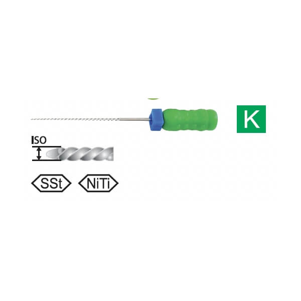 K-File S.S. L25mm #25 PK/6 - Luster Dent -