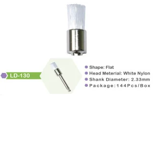 Young™ Nylon Prophy Brush, Screw-Type, Flat