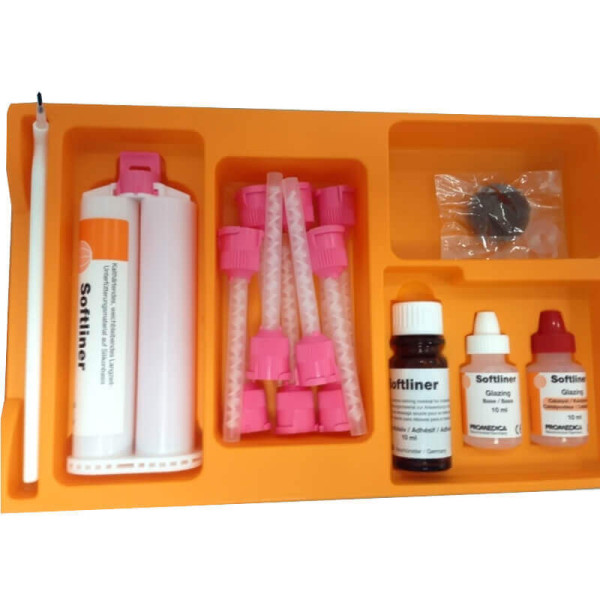 Softliner, Silicone-based Soft Denture Relining Material Kit - Promedica - 2580