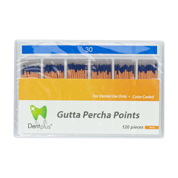 Dentplus Gutta Percha Points, #50, PK/120 - DentPlus -