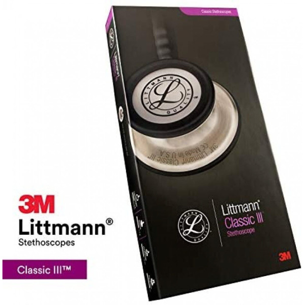 3M Littmann Classic III Stethoscope, Black - 3M ESPE -