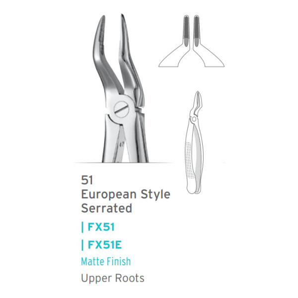 European Style Forceps #51 - Hu Friedy - FX51E
