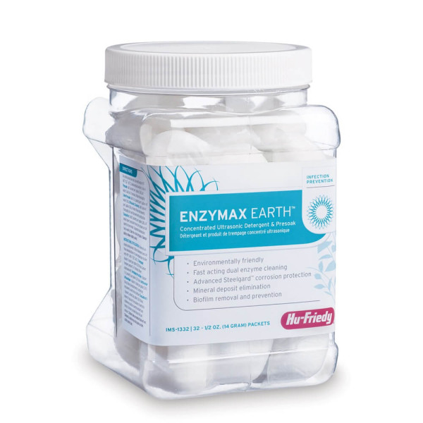 IMS Enzymax Earth, Concentrated Ultrasonic Detergent, PK/32 Doses - Hu Friedy - IMS-1332