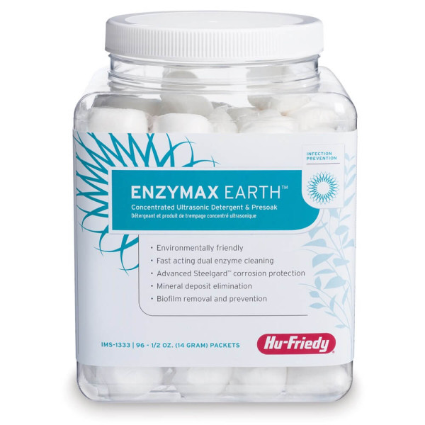 IMS Enzymax Earth, Concentrated Ultrasonic Detergent, PK/96 Doses - Hu Friedy - IMS-1333