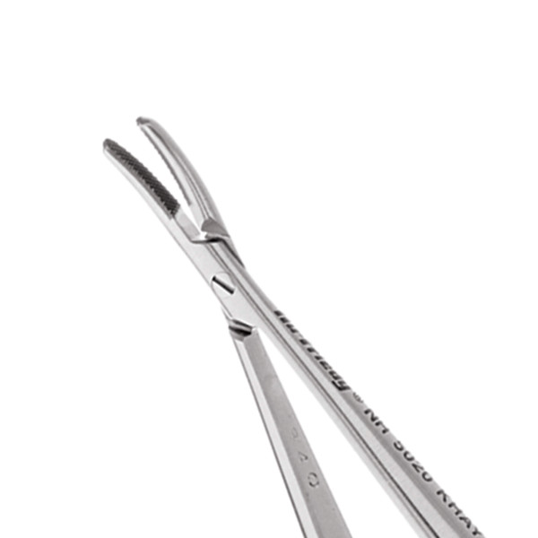Curved Castroviejo Perma Sharp Needle Holder, 14 cm (5.5) - Hu Friedy - NH5021RC