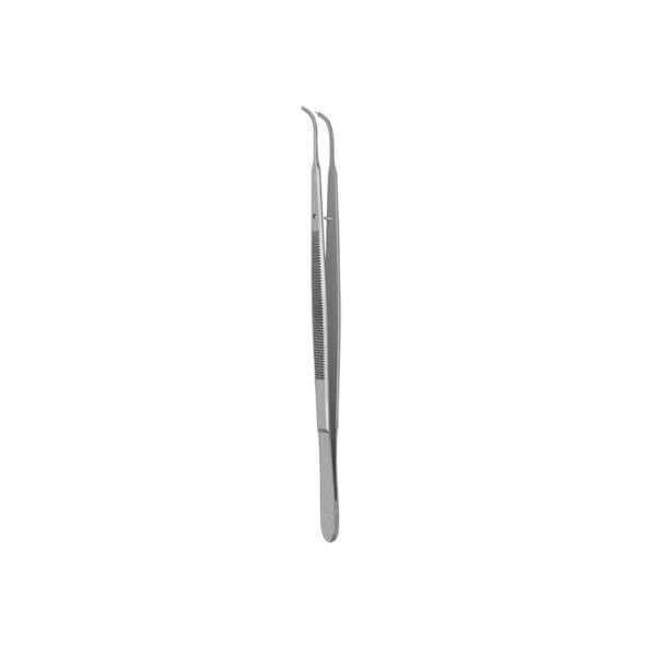 Tissue Pliers Gerald 18cm, Surgical 1x2 Angled - Hu Friedy - TPG4